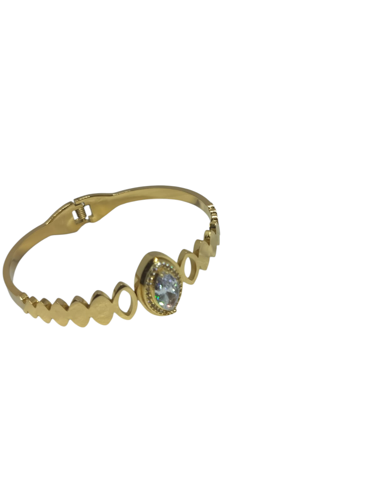 Anti Tarnish Golden AD Eye Bracelet
