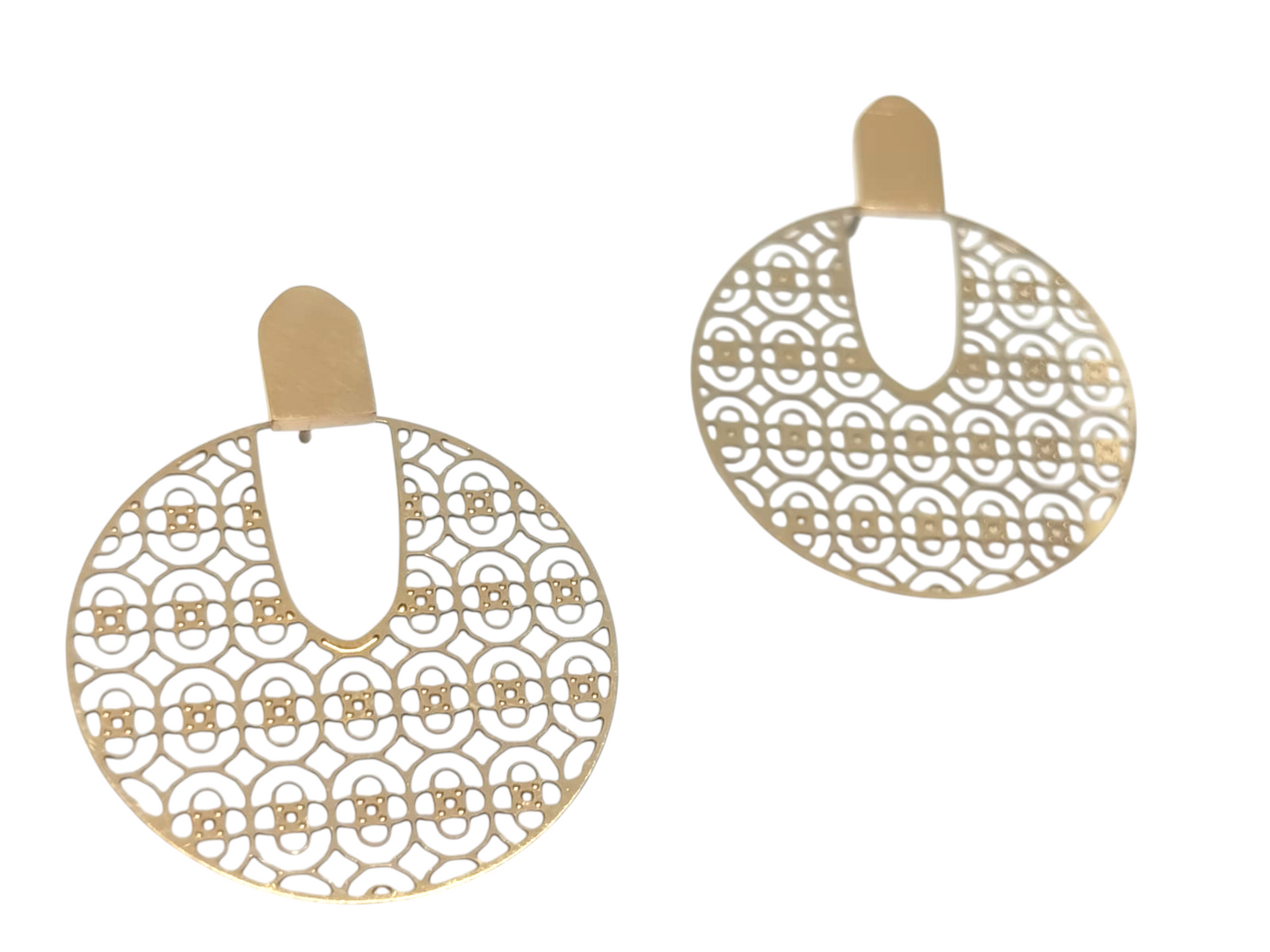 Anti Tarnish Golden Drop Earring