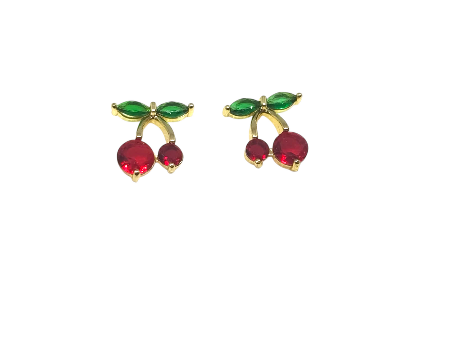 Anti-Tarnish Cherry Earrings