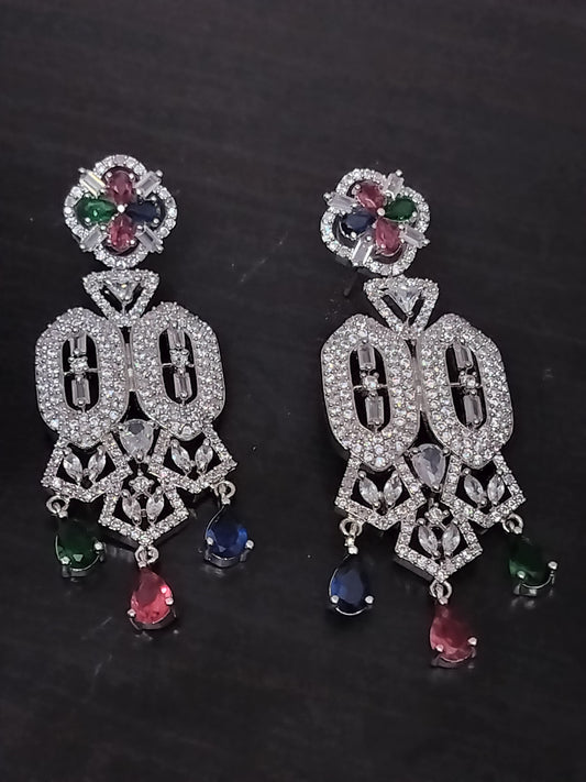AD Long Drop Earring
