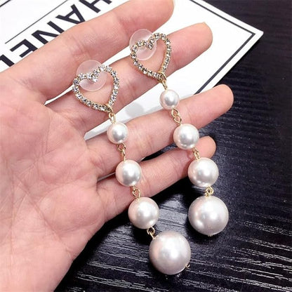 Heart with Pearl Drop