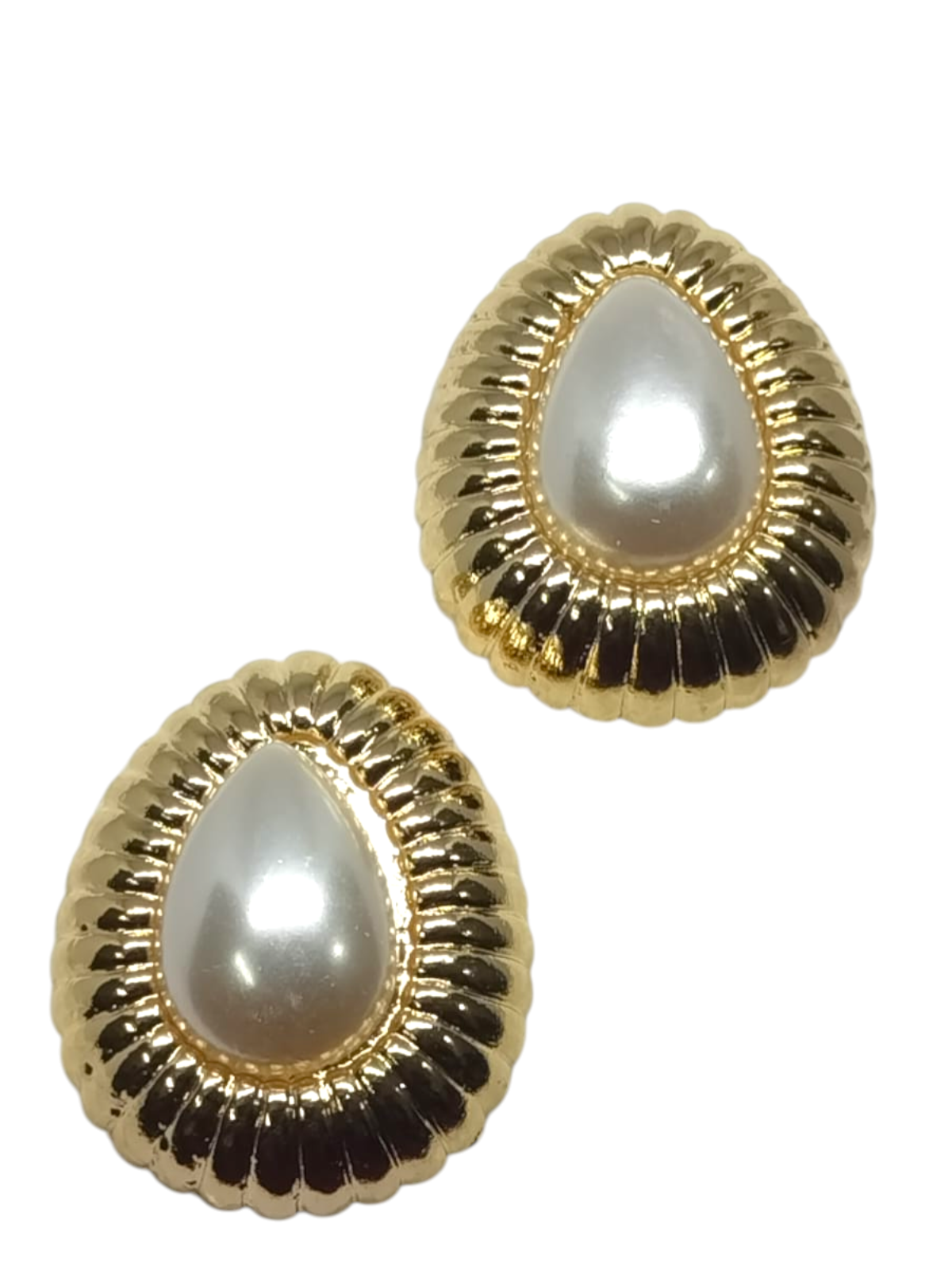 Pearl Golden Drop Earring