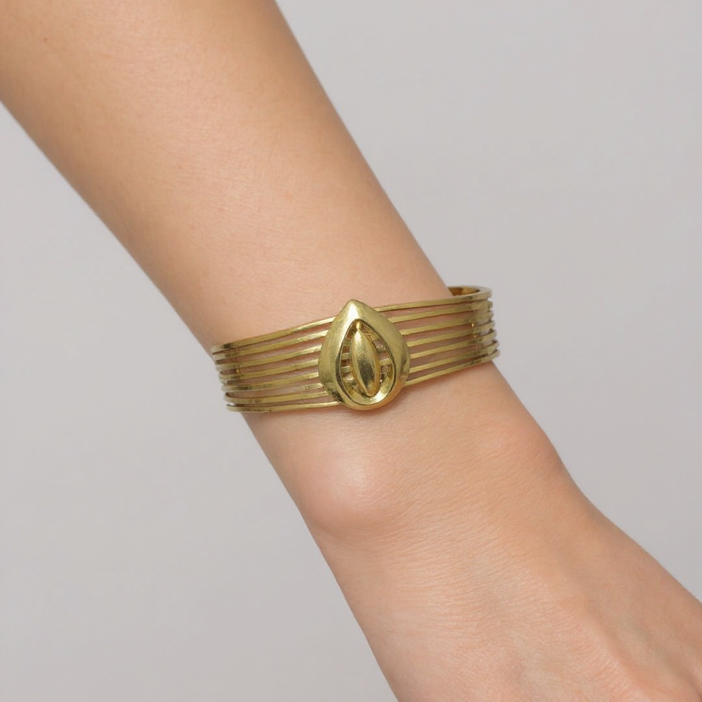 Anti Tarnish Golden Eye Bracelet