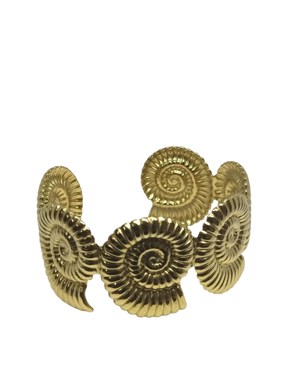 Anti Tarnish Golden Snails Bracelet