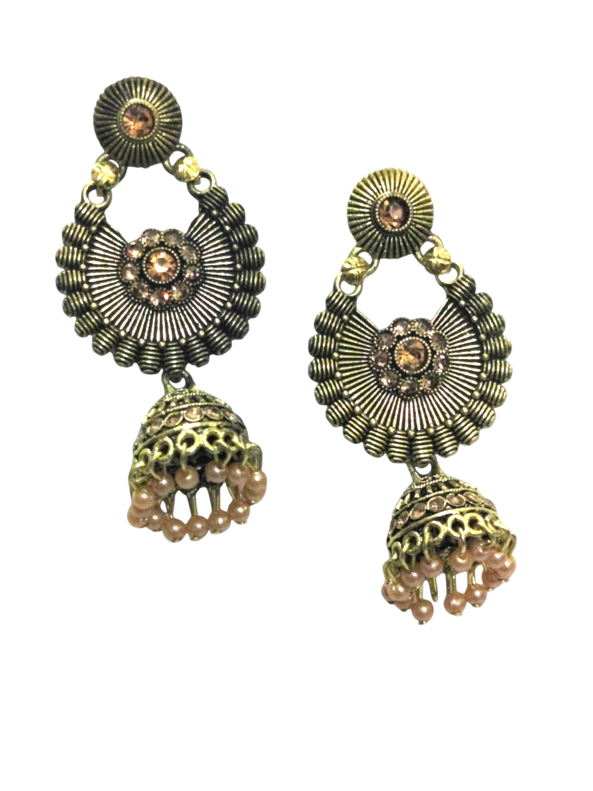 Golden Oxidized Jhumka