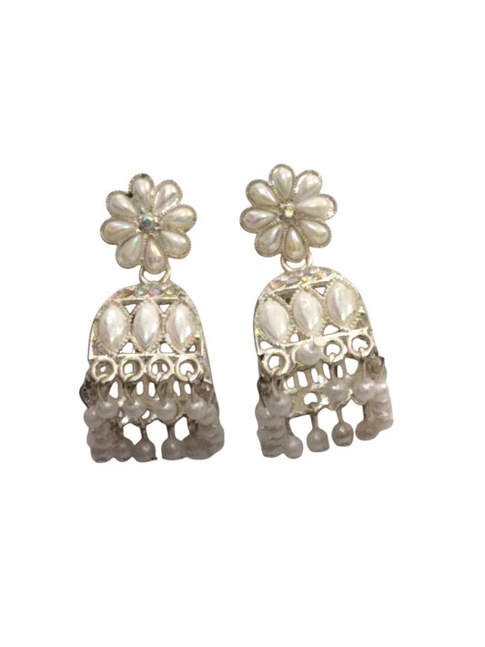 White Pearl Jhumka