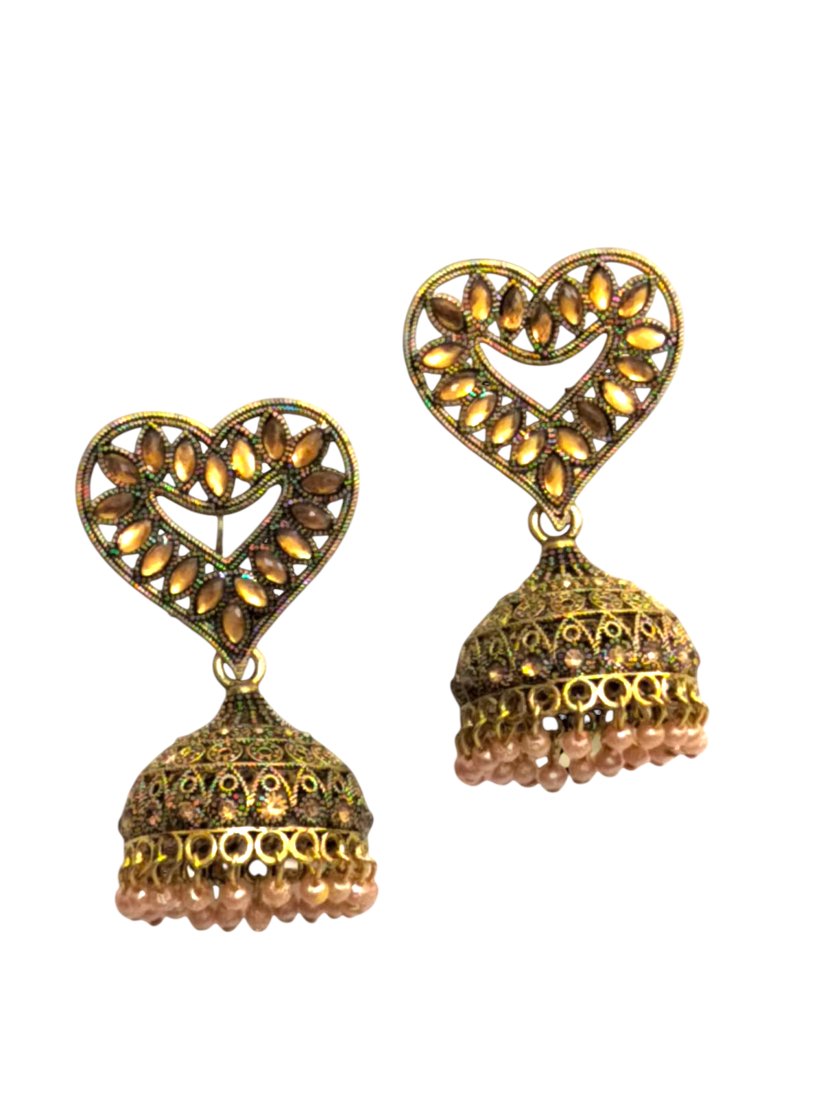 Golden Heart AD Jhumka