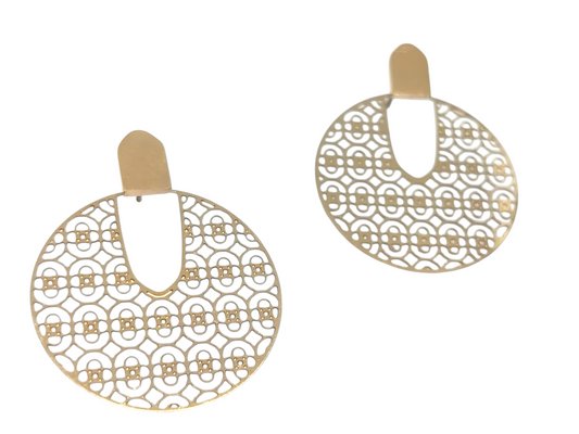 Anti Tarnish Golden Drop Earring