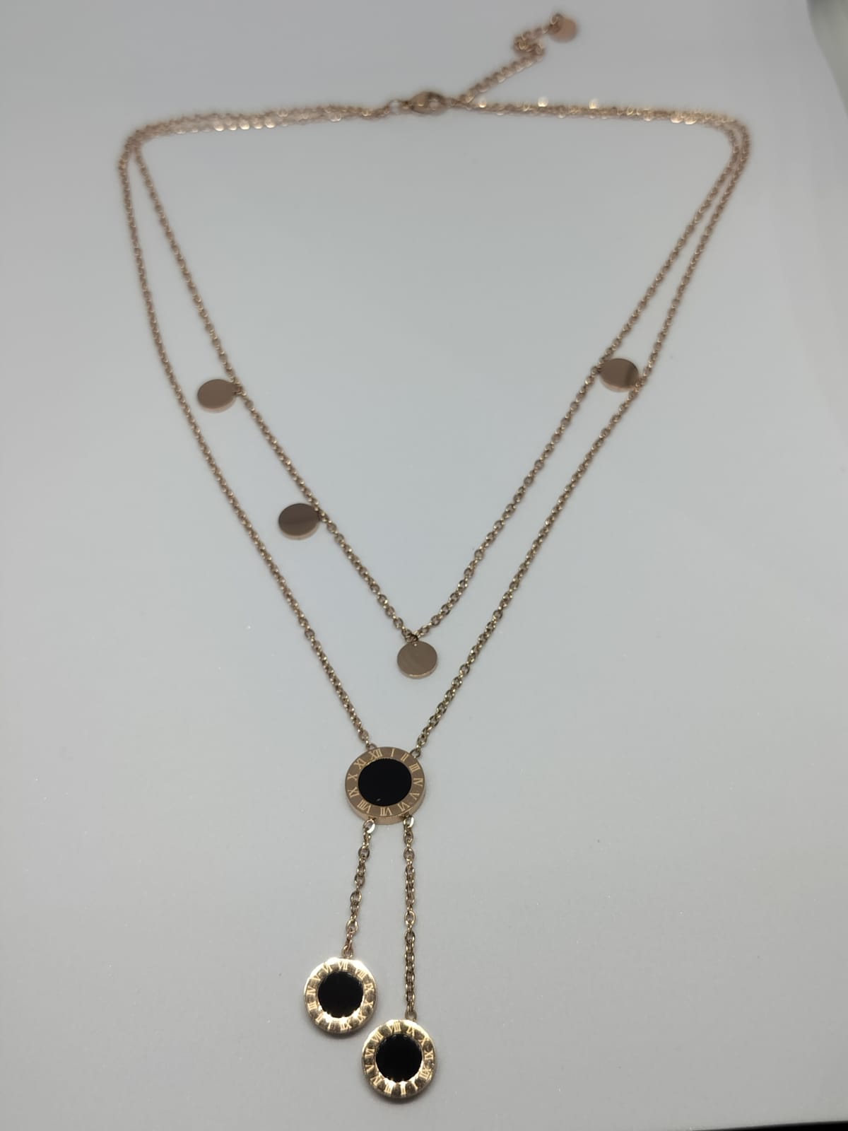 Anti Tarnish Double Chain Necklace